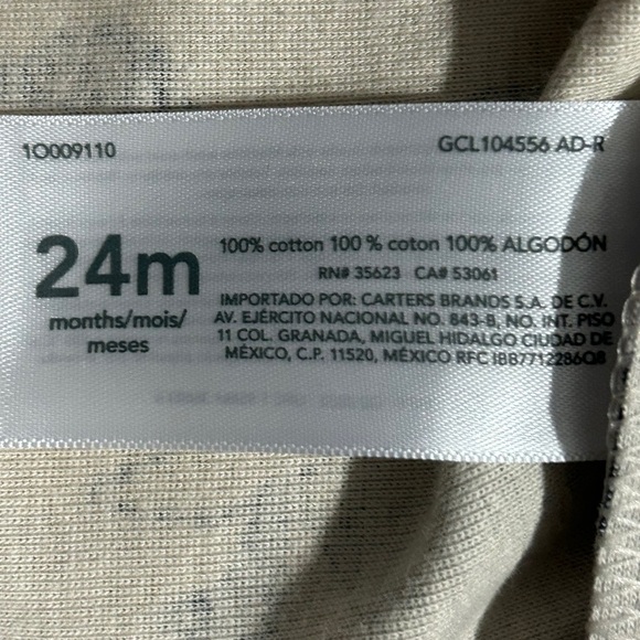 NWT! Animal Print Carter’s Bodysuit - Picture 4 of 5